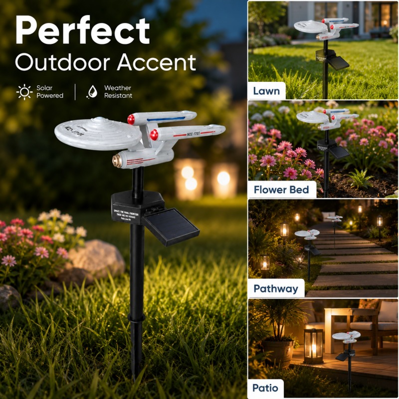 Outdoor Power Outlet Solar - Lámpara Solar para Jardín con Forma