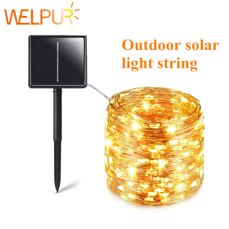Outdoor Power For Christmas Lights - Guirnalda de luces solares para exteriores,