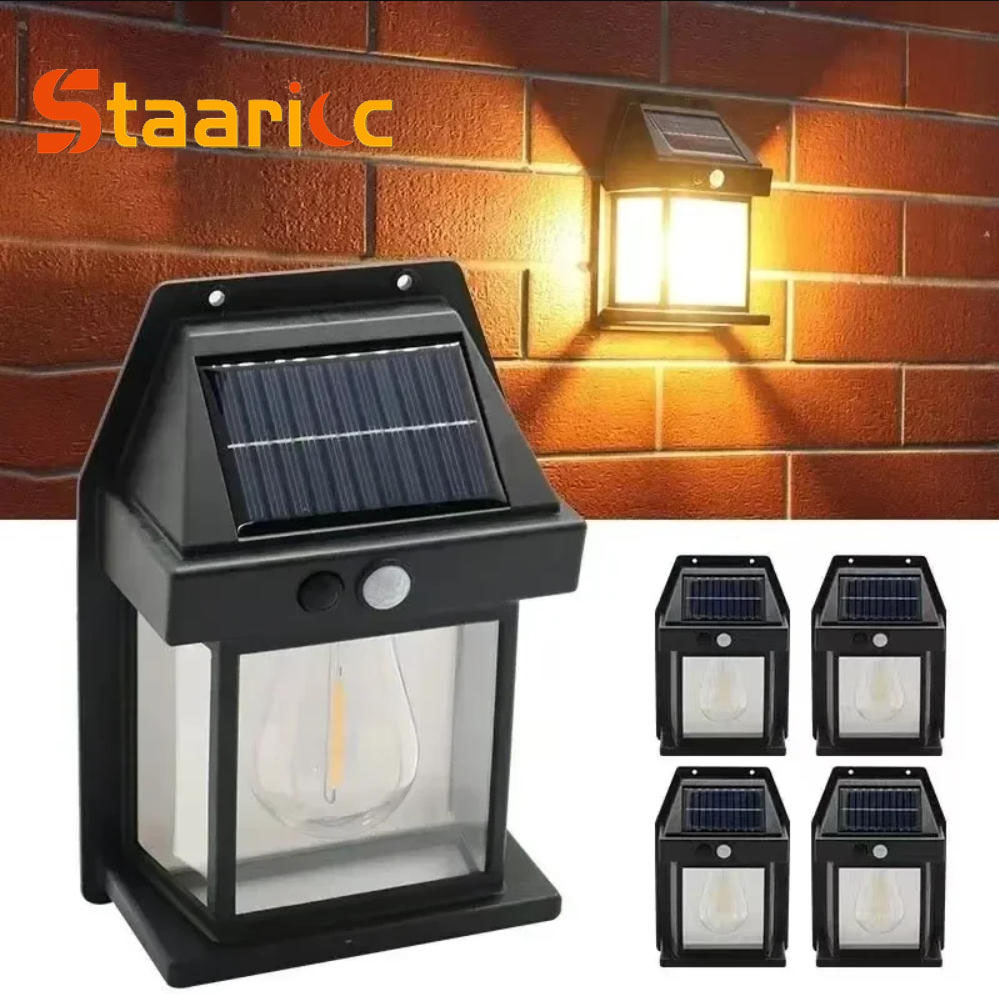 Outdoor Power Outlet Solar - Lámpara Solar de Pared para Exteriores