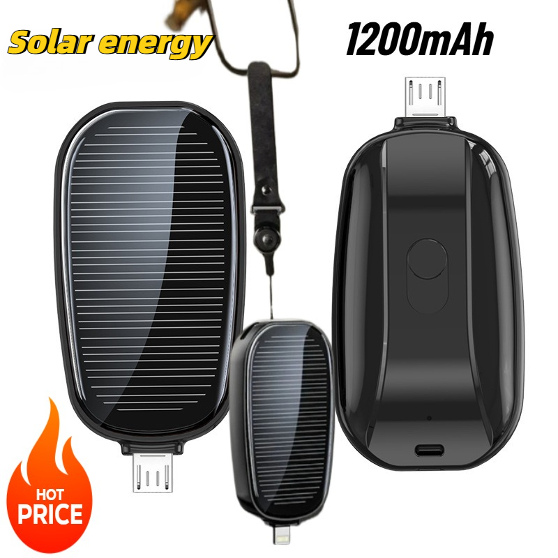Outdoor Power Port - Mini batería externa solar de 1200mAh