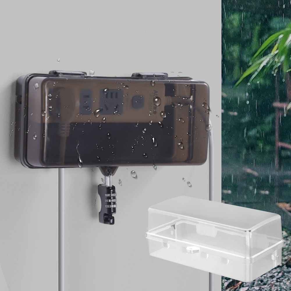 Outdoor Power Point Cover - Caja de Plástico Portátil para Enchufes,