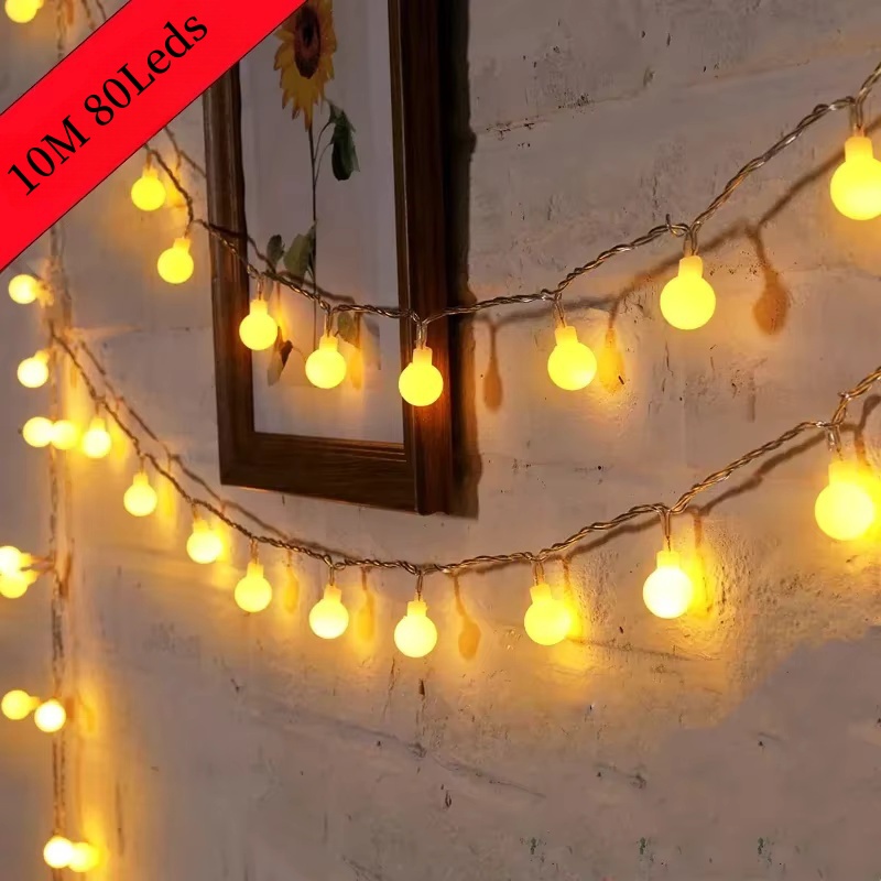 Outdoor Power For Christmas Lights - Guirnaldas de luces con alimentación USB/batería,