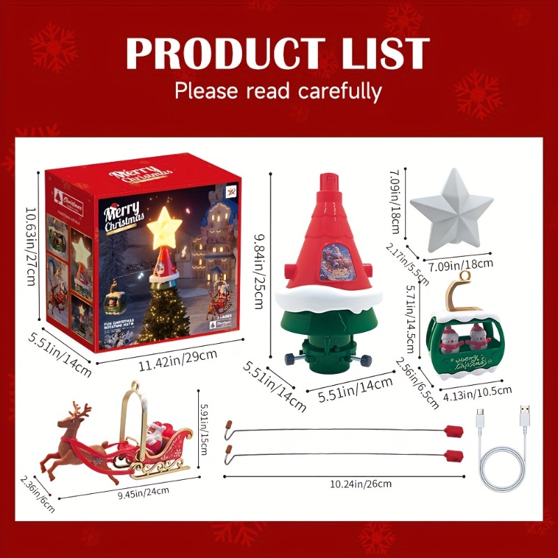 Carrusel giratorio superior de - Outdoor Power For Christmas Lights reseña y precio