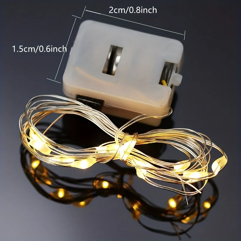Paquete de 10 mini luces de ha - Outdoor Power For Christmas Lights reseña y precio