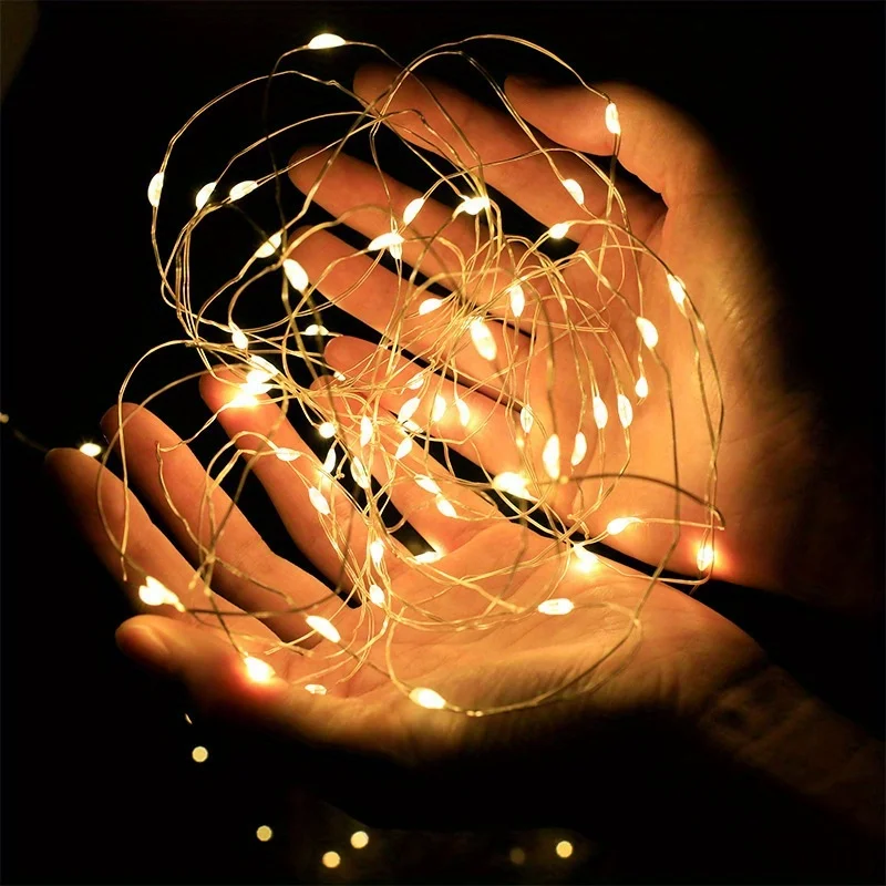 Paquete de 10 mini luces de ha - Outdoor Power For Christmas Lights reseña y precio