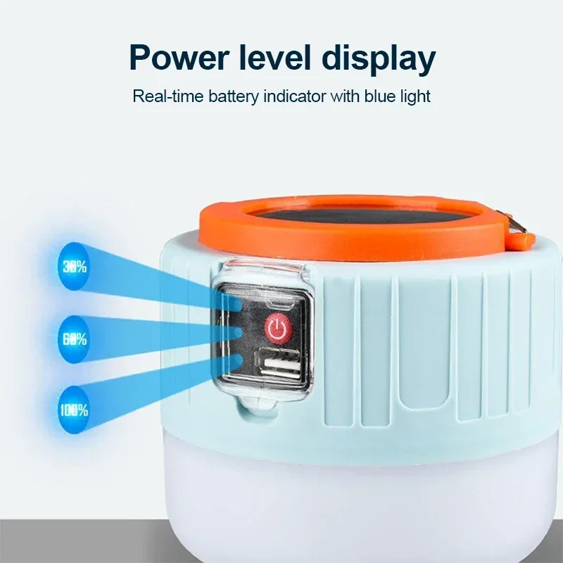 Luz LED Solar para acampar, Ba - Outdoor Power Outlet Solar reseña y precio