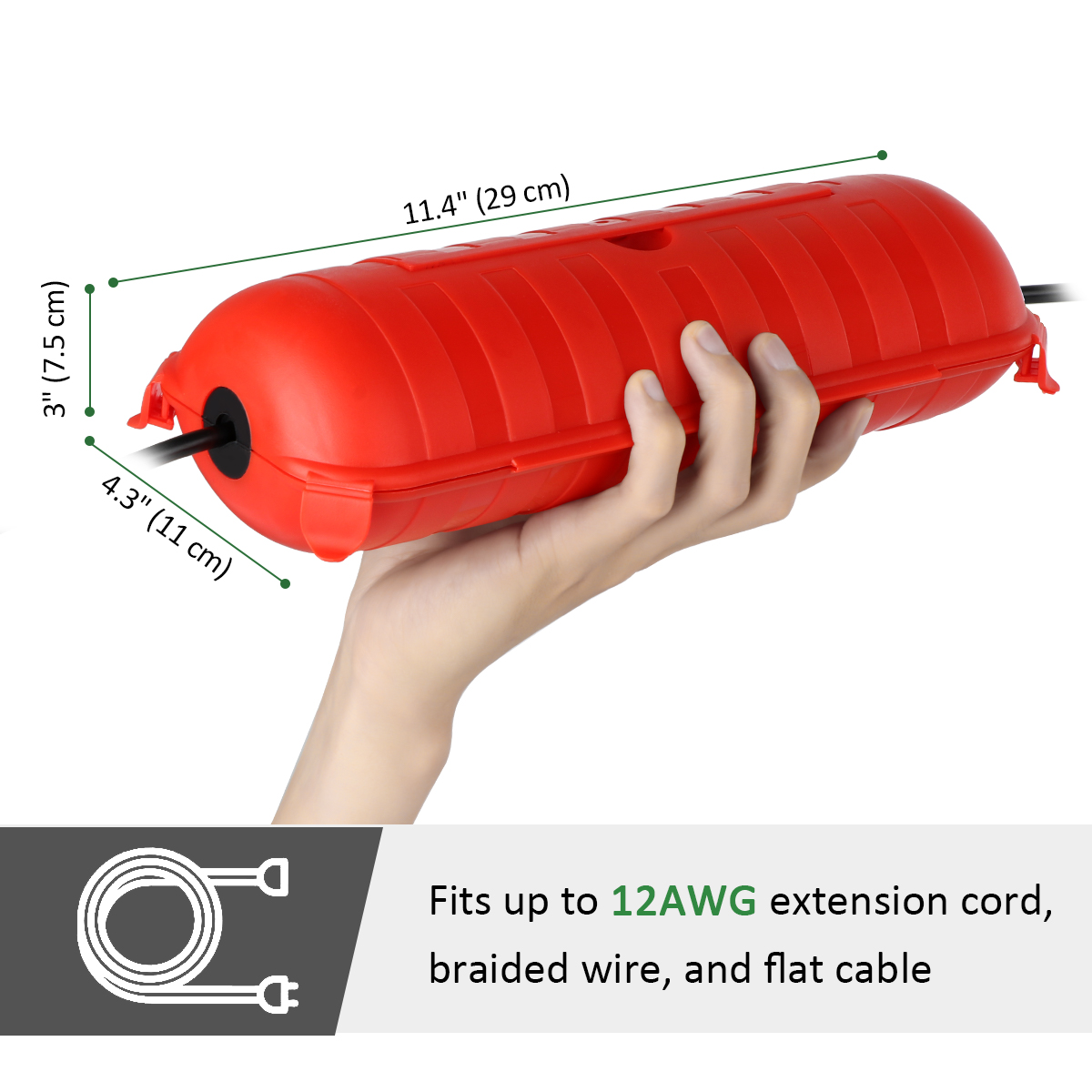 Caja de Conexión para Exterior - Outdoor Power Extension Cord reseña y precio