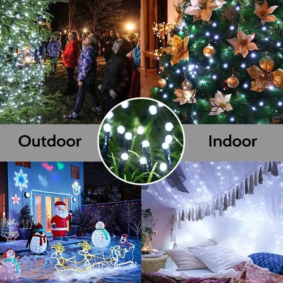 Luces de Hadas Solares LED par - Outdoor Power For Christmas Lights reseña y precio