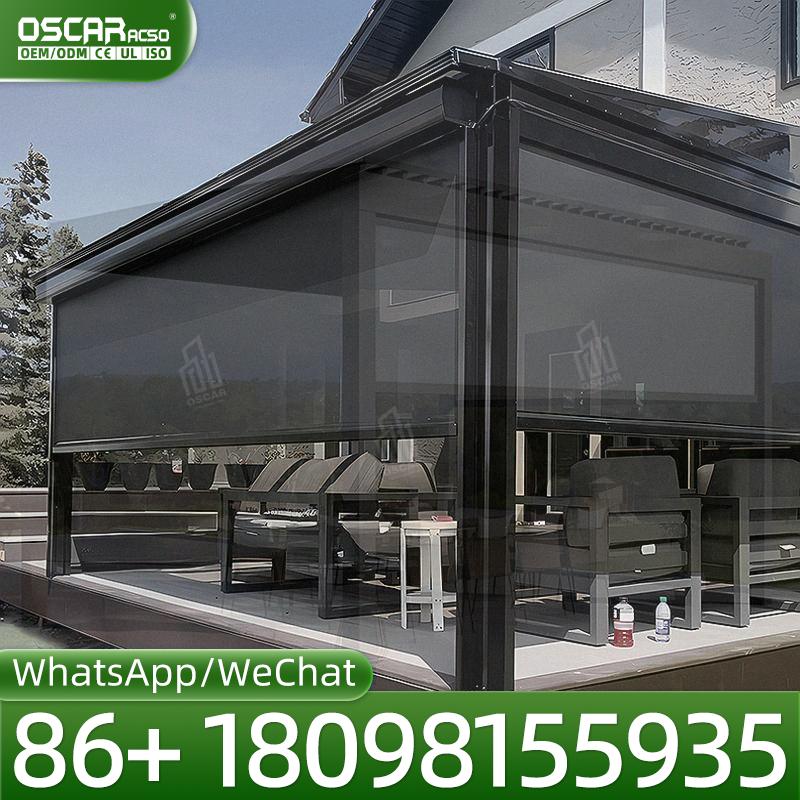 Toldo de cenador exterior blan - Outdoor Power Blinds reseña y precio