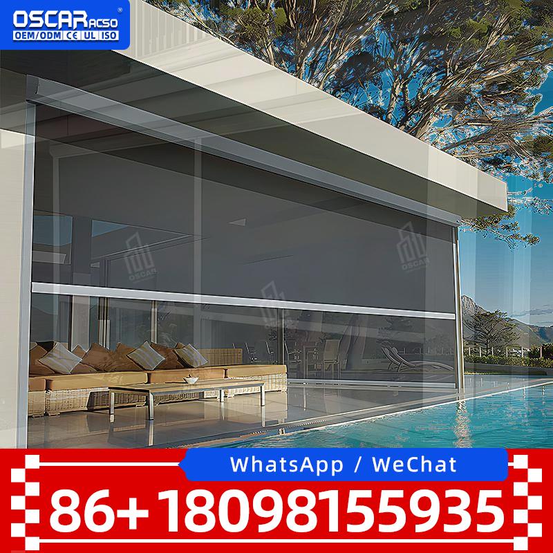 Toldo de cenador exterior blan - Outdoor Power Blinds reseña y precio
