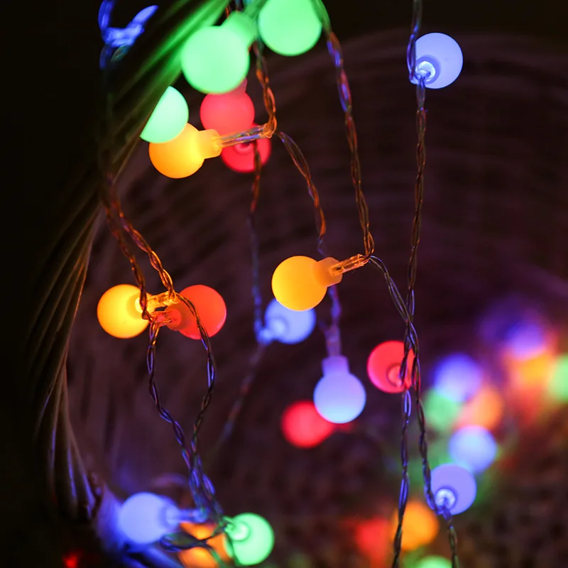 Guirnalda de luces LED con bol - Outdoor Power For Christmas Lights reseña y precio