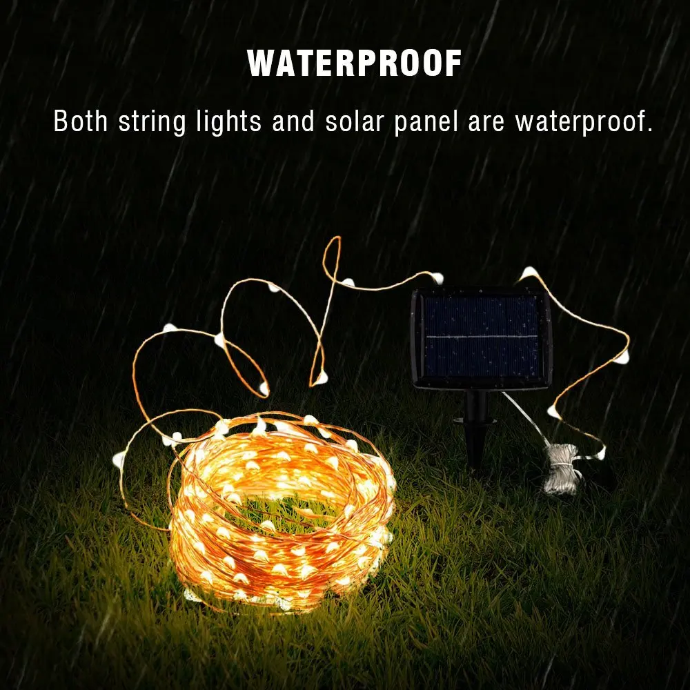 Guirnalda de luces solares par - Outdoor Power For Christmas Lights reseña y precio