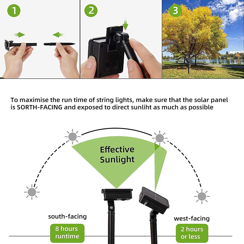 Guirnalda de luces LED solares - Outdoor Power Outlet Solar reseña y precio
