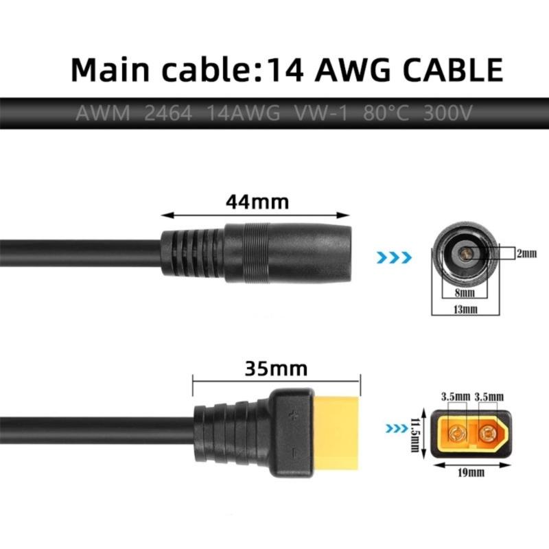 Cable adaptador Y1UB XT60 mach - Outdoor Power Adapter reseña y precio
