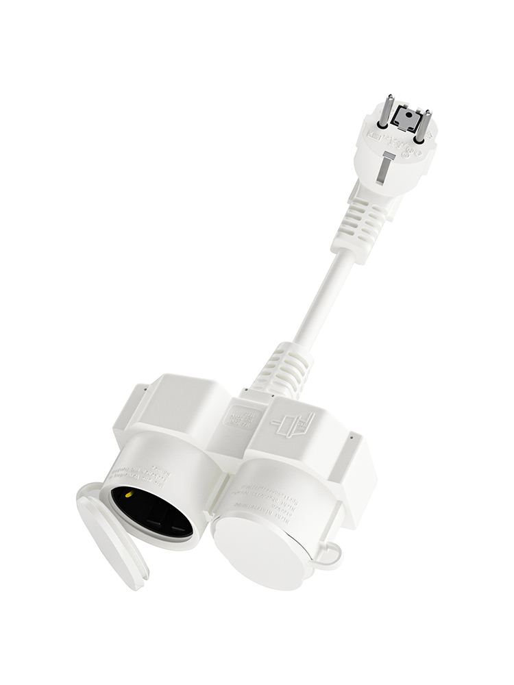 Cable de Extensión Europeo con - Outdoor Power Extension Cord reseña y precio