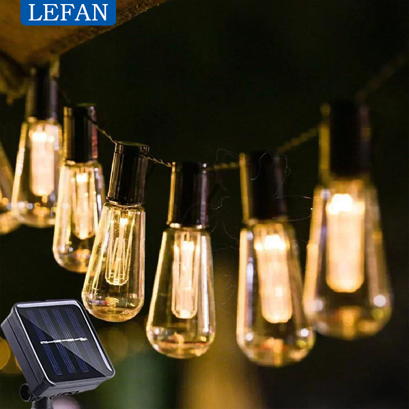 Guirnaldas de luces LED solare - Outdoor Power For Christmas Lights reseña y precio