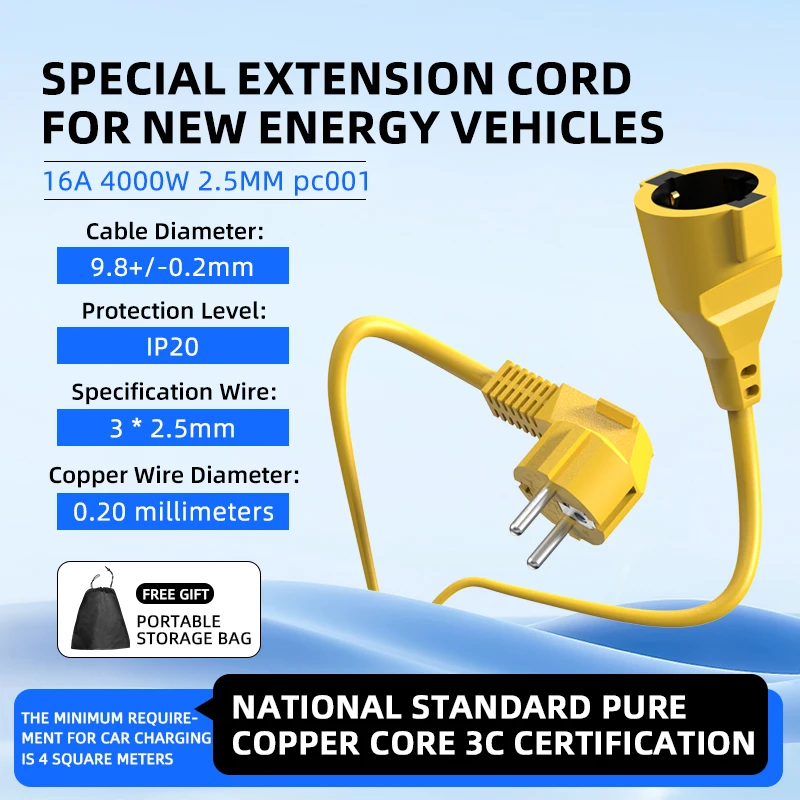 Cable de extensión Schuko de 1 - Outdoor Power Extension Cord reseña y precio