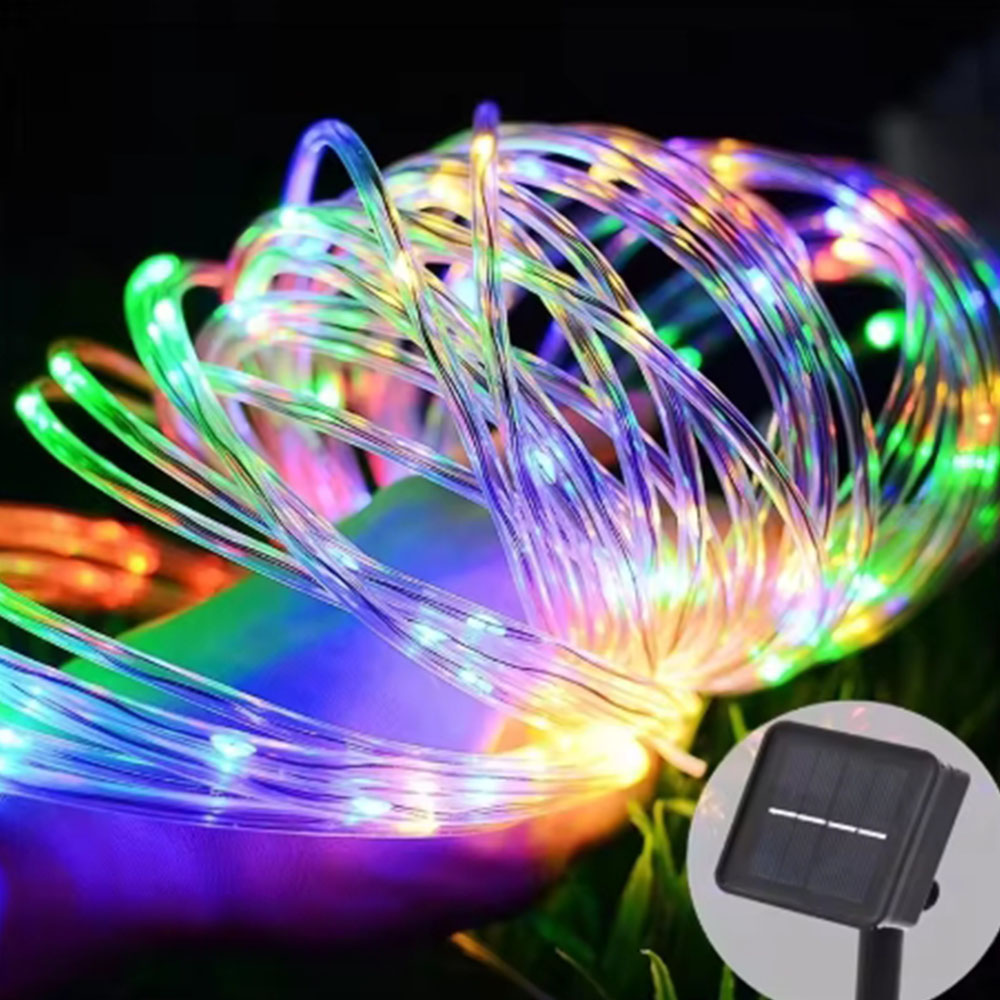 Luces de Cuerda LED Solares pa - Outdoor Power For Christmas Lights reseña y precio