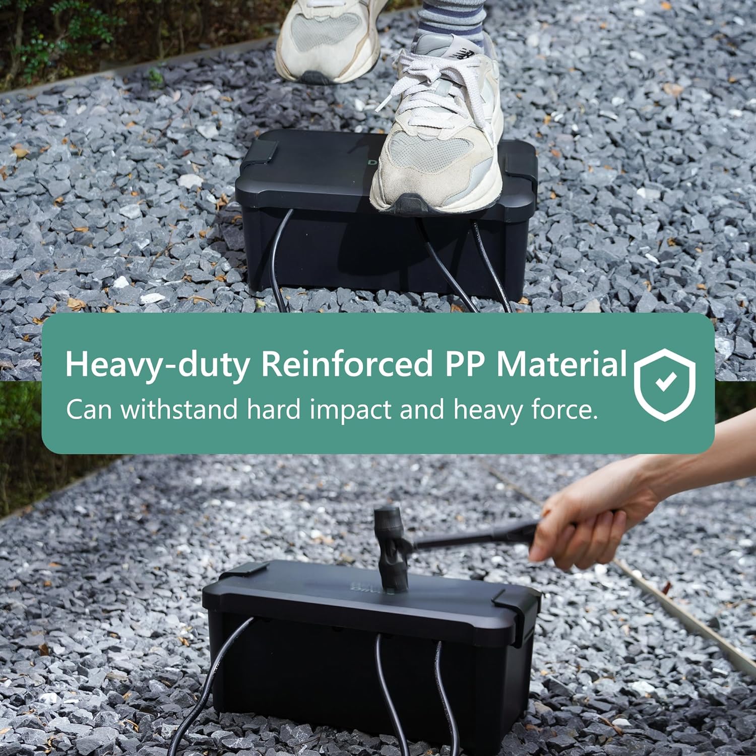 Diivoo-caja eléctrica impermea - Outdoor Power Extension Cord reseña y precio