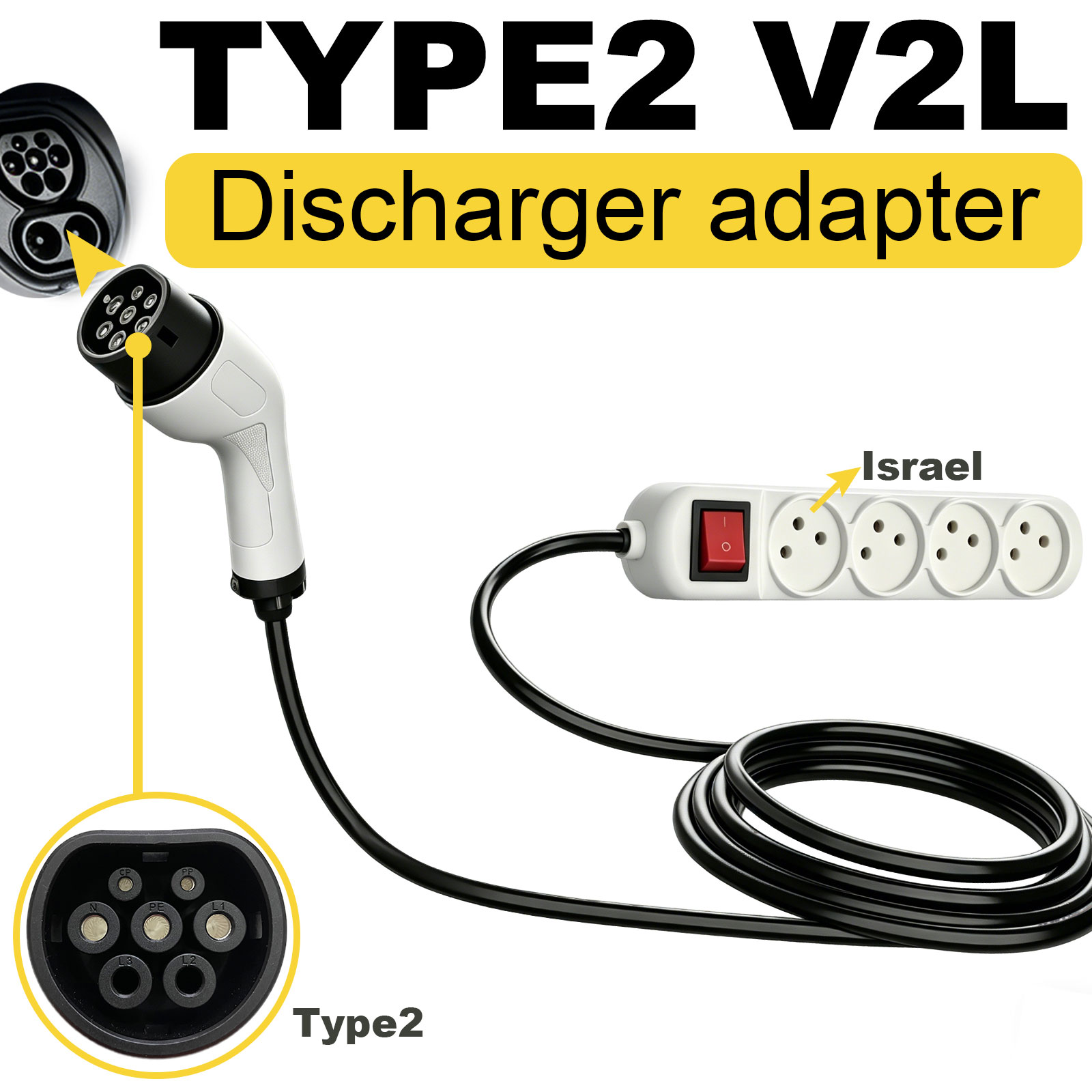Adaptador de descarga V2L Tipo - Outdoor Power Adapter reseña y precio