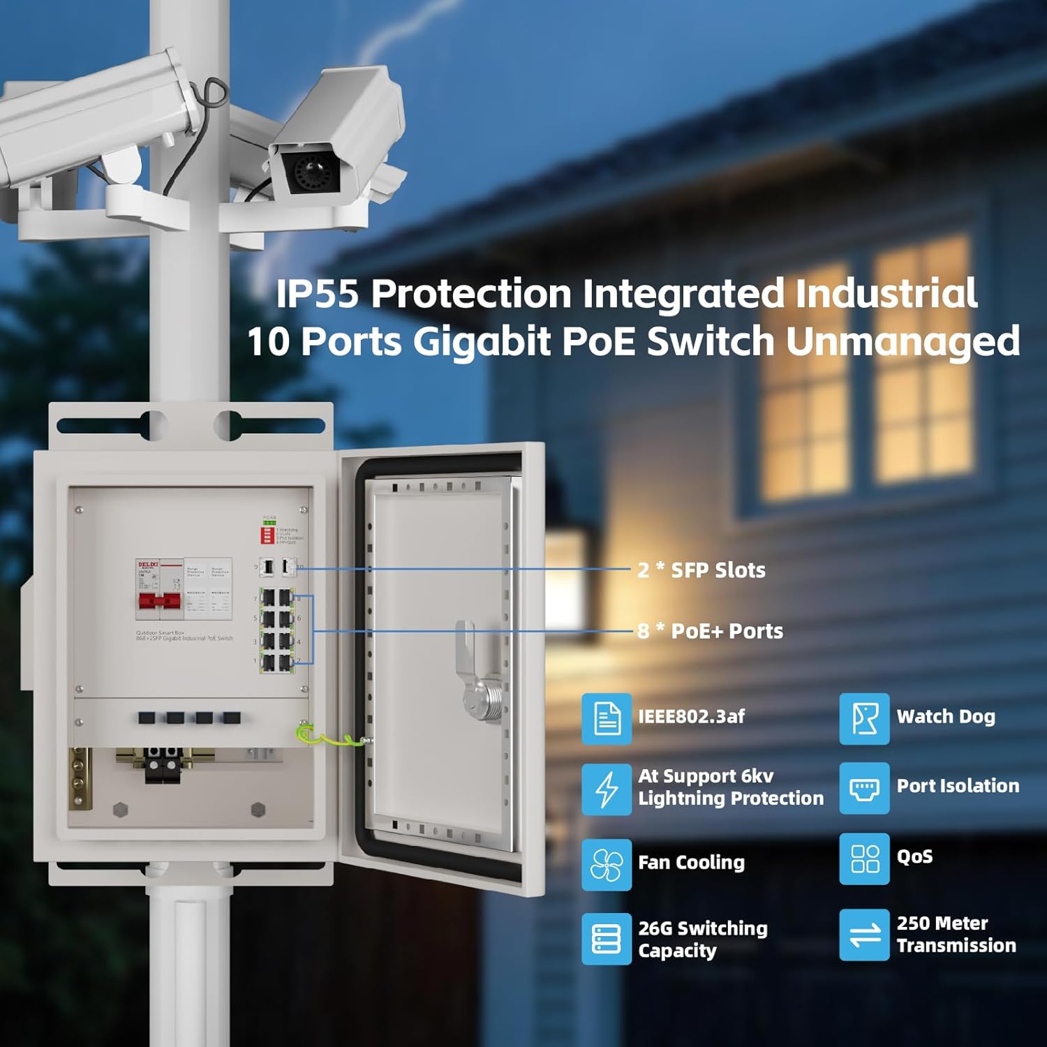 KeepLiNK-caja de red inteligen - Outdoor Power Port reseña y precio